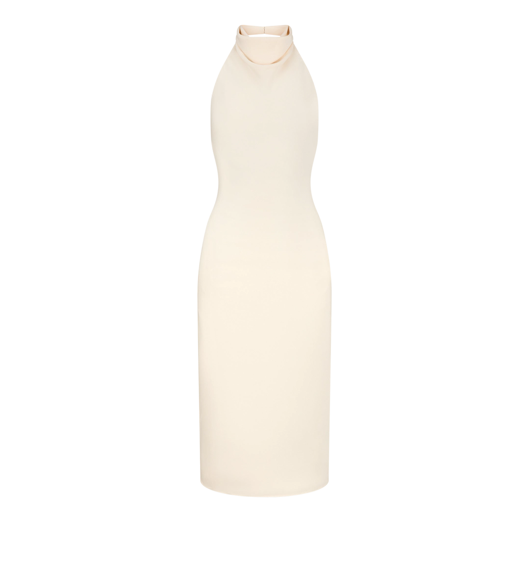 ABITO DA COCKTAIL IN SETA CON SCOLLO AL COLLO E SCHIENA APERTA