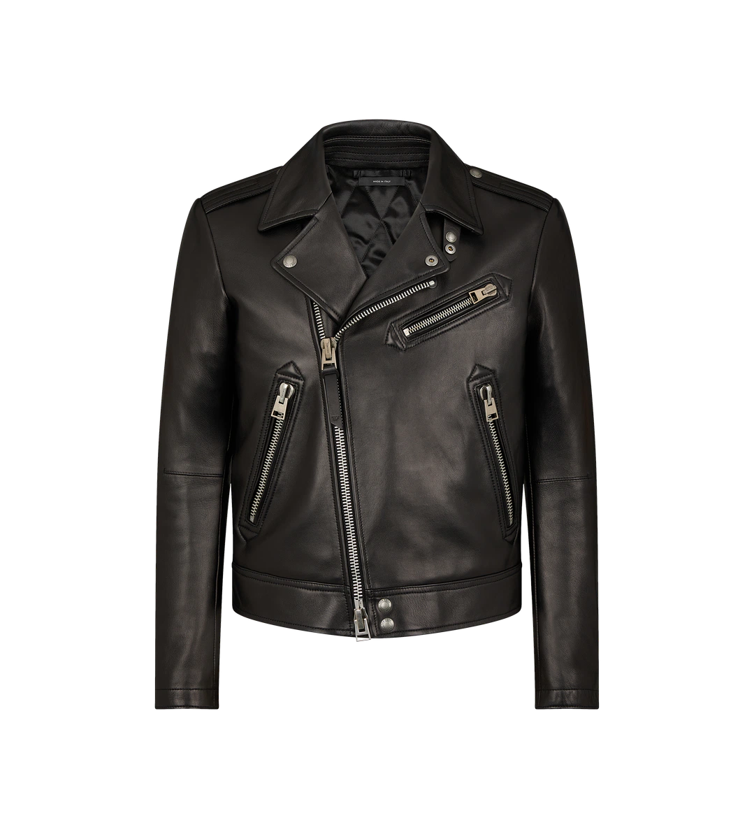 BIKER ASIMMETRICO IN PELLE GRANA BIKER ASIMMETRICO IN PELLE GRANA