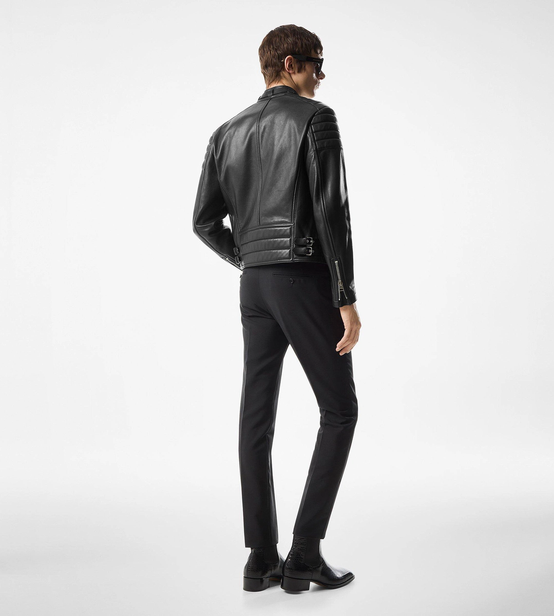BIKER IN PELLE GRANA CON ZIP BIKER IN PELLE GRANA CON ZIP