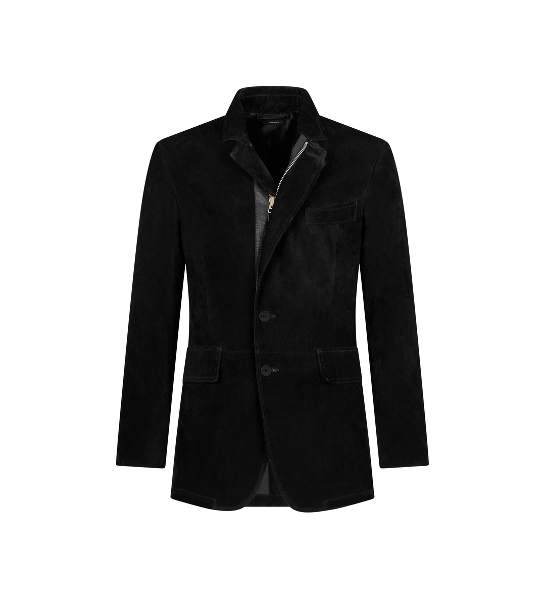 BLAZER SARTORIALE IN CASHMERE E CAMOSCIO BLAZER SARTORIALE IN CASHMERE E CAMOSCIO