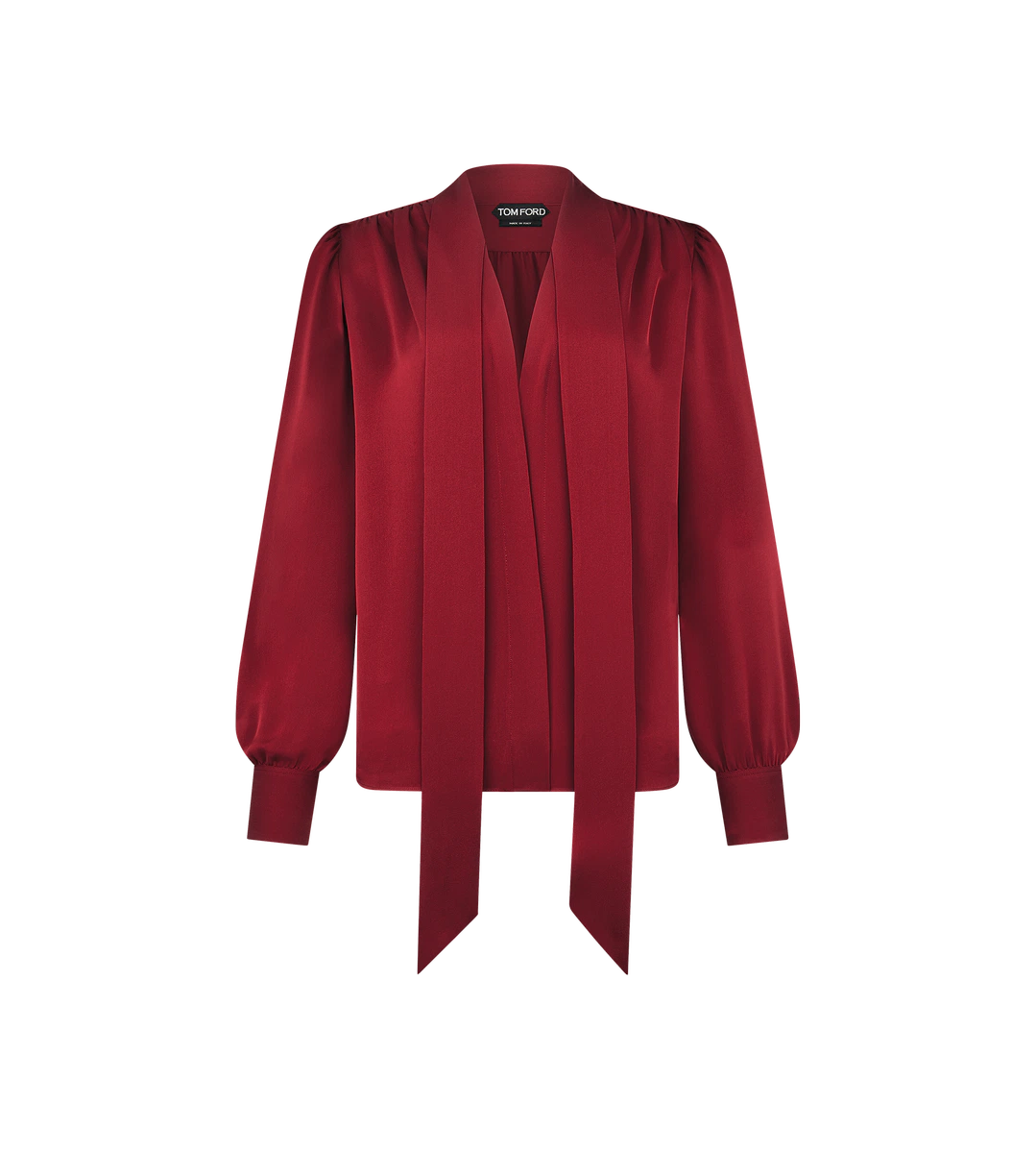 BLUSA IN SETA LAVALLIERE A MANICHE LUNGHE CON SCOLLO A V BLUSA IN SETA LAVALLIERE A MANICHE LUNGHE CON SCOLLO A V