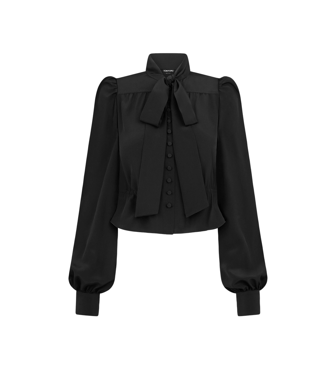 BLUSA LAVALLIERE A MANICHE LUNGHE ARRICCIATE BLUSA LAVALLIERE A MANICHE LUNGHE ARRICCIATE