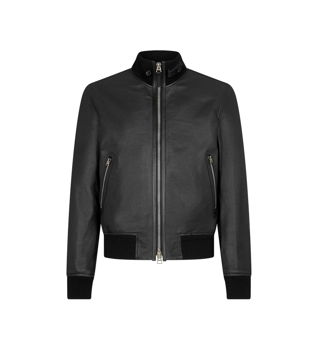 Bomber a imbuto in pelle pieno fiore Bomber a imbuto in pelle pieno fiore