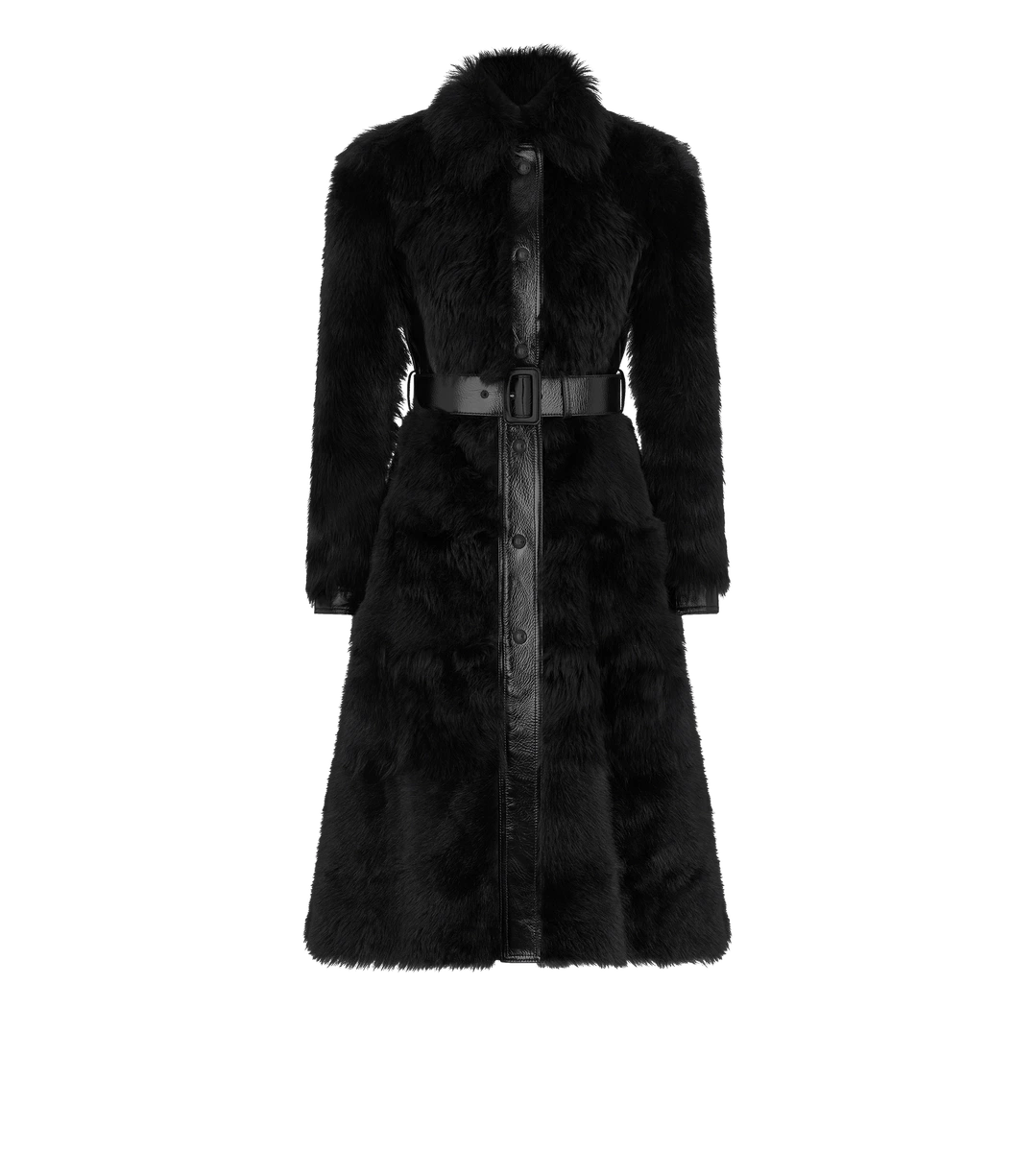 CAPPOTTO IN SHEARLING CON CINTURA CAPPOTTO IN SHEARLING CON CINTURA