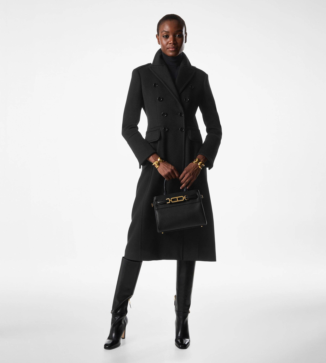 CAPPOTTO MILITARE DOPPIO PETTO IN MISTO LANA E CASHMERE CAPPOTTO MILITARE DOPPIO PETTO IN MISTO LANA E CASHMERE