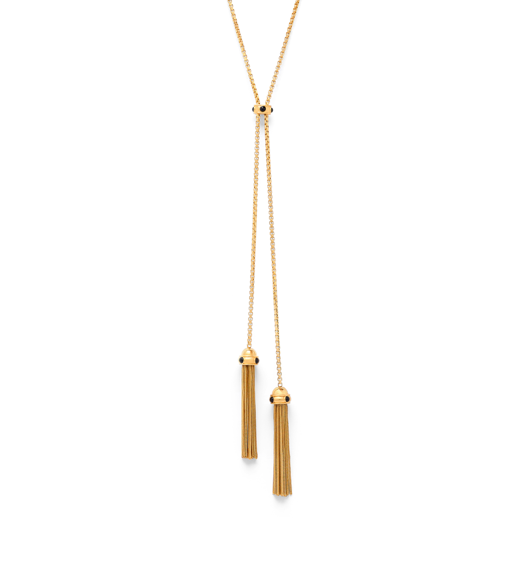 COLLANA LARIAT IN OTTONE E CRISTALLO CABOCHON COLLANA LARIAT IN OTTONE E CRISTALLO CABOCHON