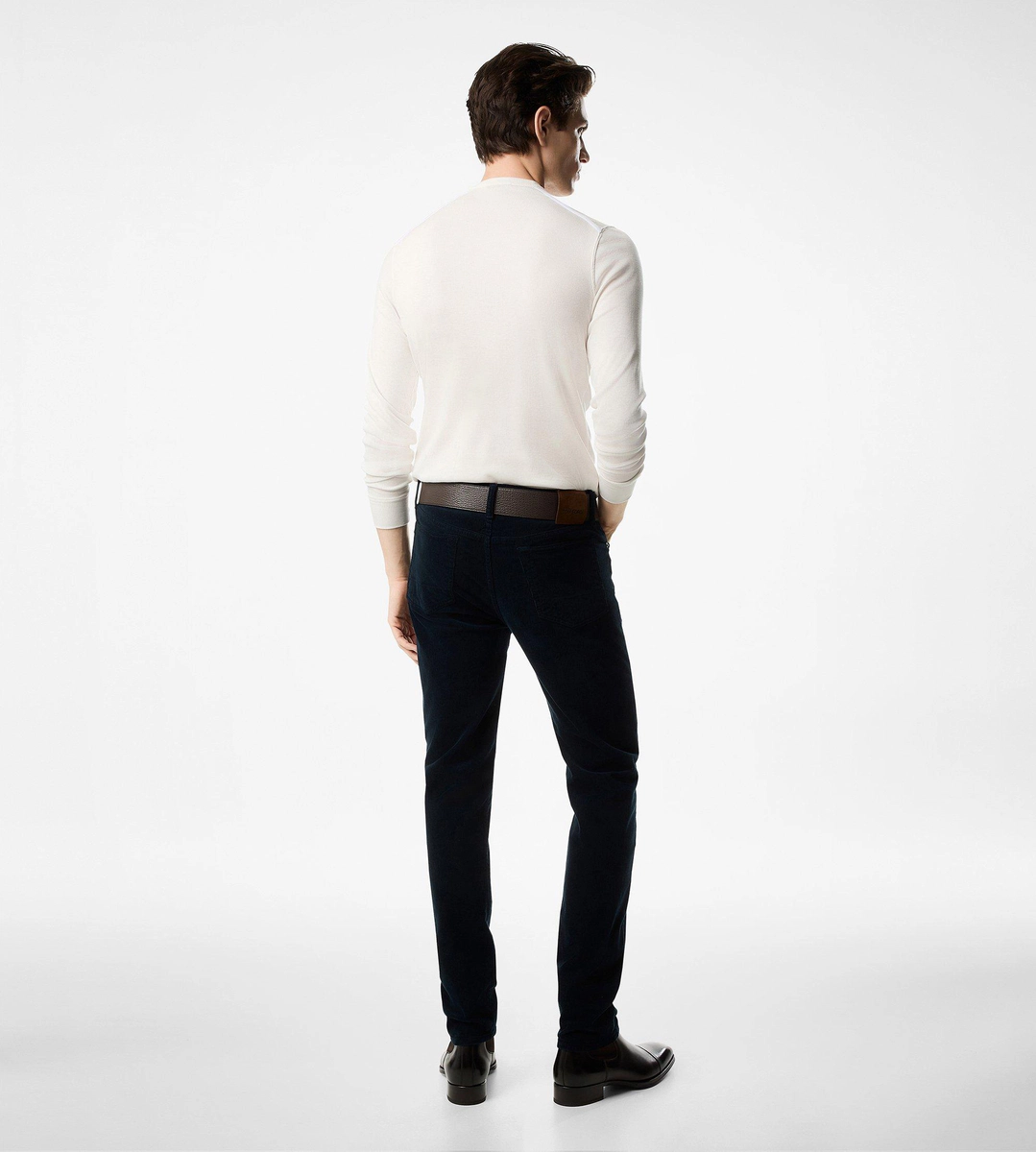 DENIM STANDARD FIT CON CORDINO A 12 ONDE DENIM STANDARD FIT CON CORDINO A 12 ONDE