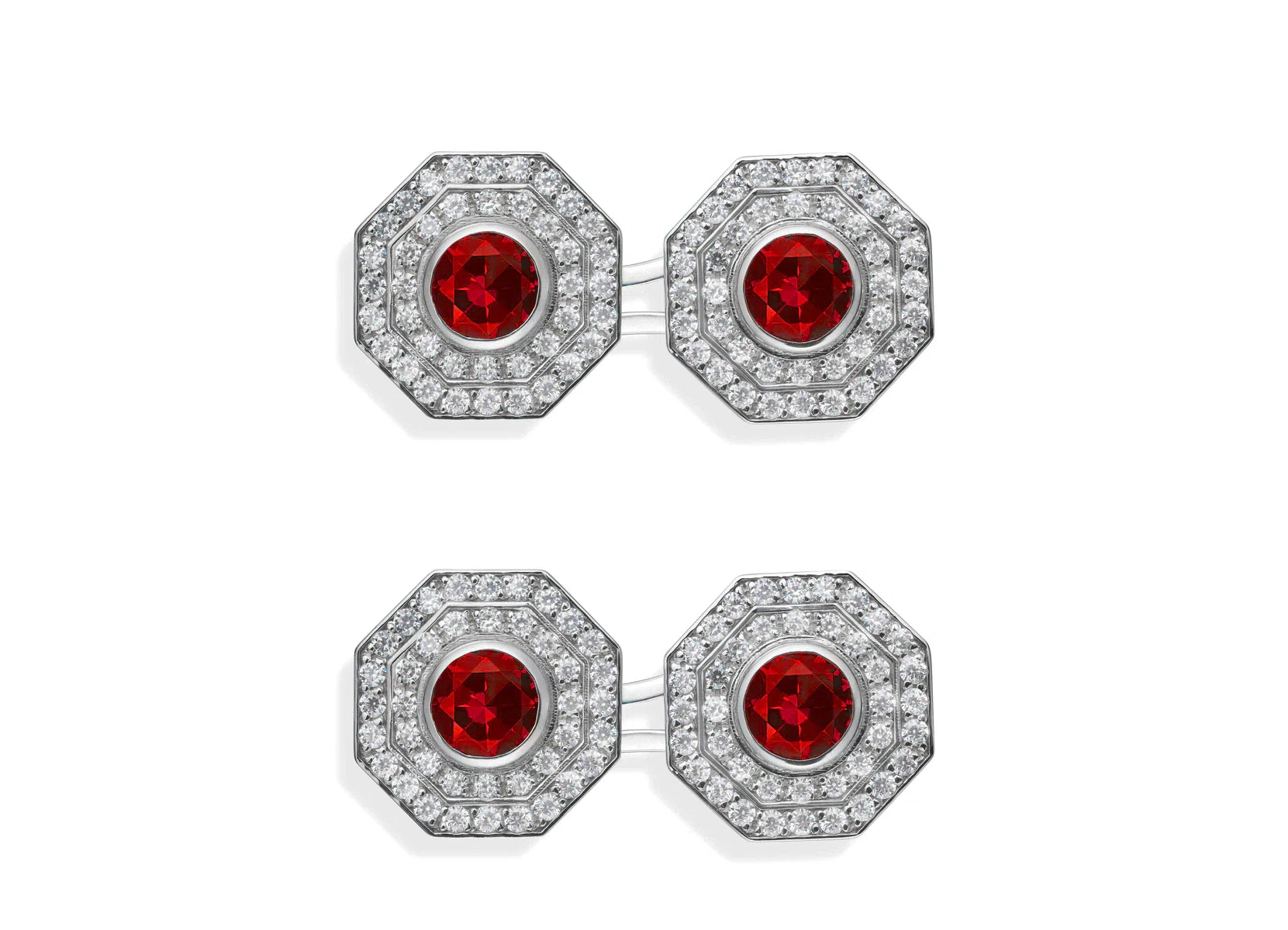 GEMELLI CON DIAMANTI OTTAGONALI GEMELLI CON DIAMANTI OTTAGONALI