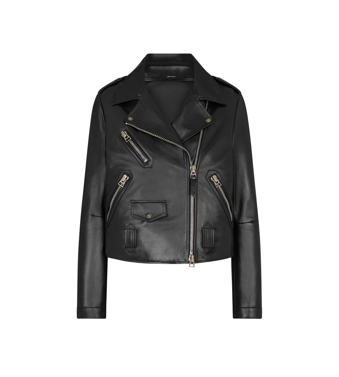 GIACCA BIKER IN PELLE ASIMMETRICA GIACCA BIKER IN PELLE ASIMMETRICA