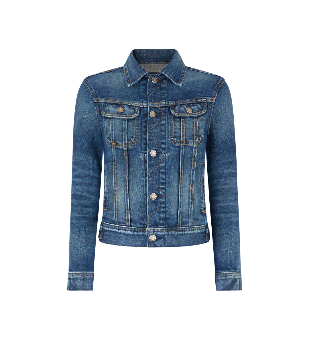GIACCA COMFORT IN DENIM LAVATO CON PIETRA GIACCA COMFORT IN DENIM LAVATO CON PIETRA