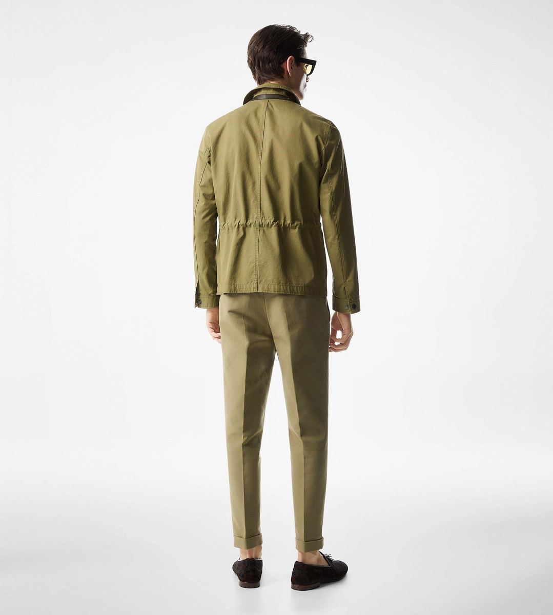 GIACCA DA CAMPO LEGGERA IN TWILL DI ENZIMI GIACCA DA CAMPO LEGGERA IN TWILL DI ENZIMI