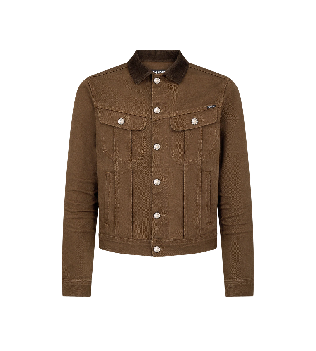 GIACCA IN DENIM CON COLLO IN CORDINO TWILL GIACCA IN DENIM CON COLLO IN CORDINO TWILL