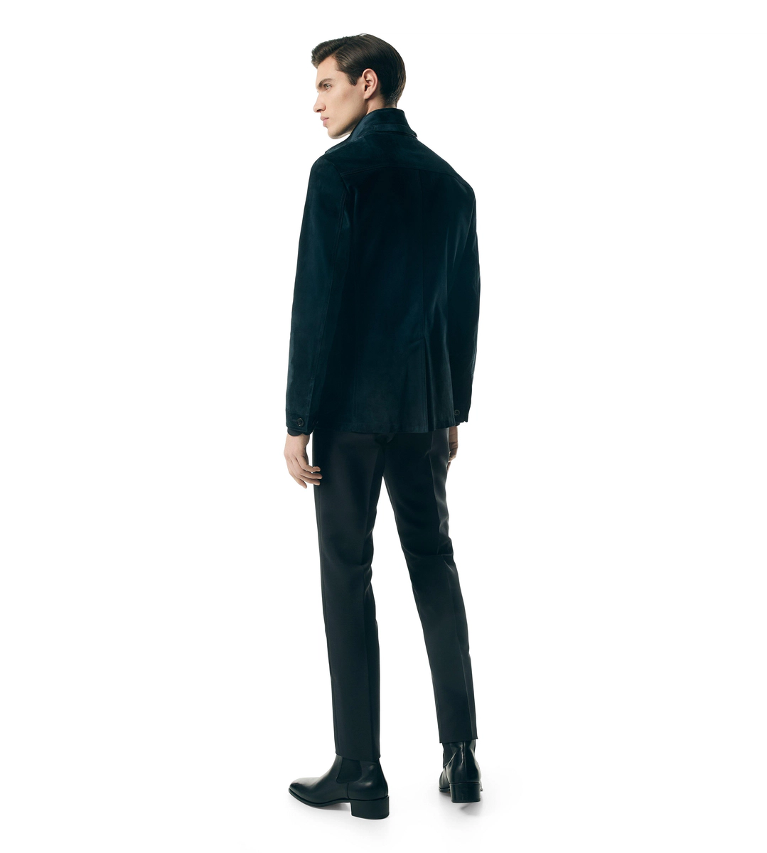 GIACCA MILITARE IN CASHMERE E CAMOSCIO GIACCA MILITARE IN CASHMERE E CAMOSCIO