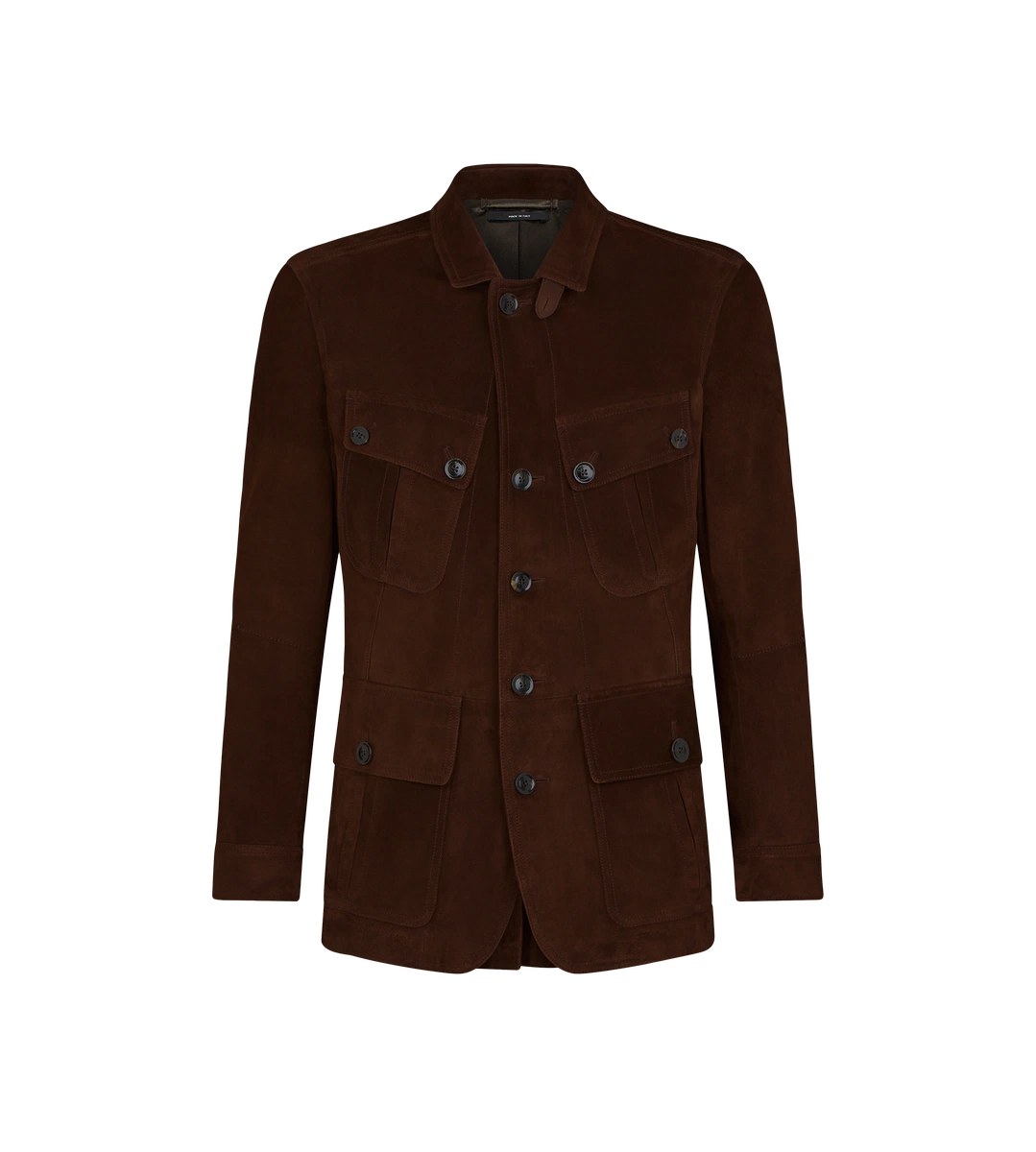 GIACCA MILITARE SARTORIALE IN MORBIDA PELLE SCAMOSCIATA GIACCA MILITARE SARTORIALE IN MORBIDA PELLE SCAMOSCIATA