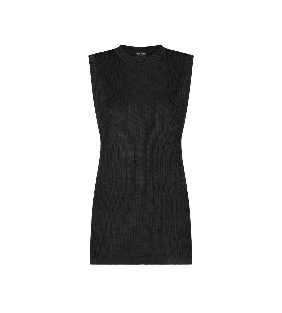 MAGLIA GIROCOLLO SENZA MANICHE CON SPACCHI LATERALI MAGLIA GIROCOLLO SENZA MANICHE CON SPACCHI LATERALI
