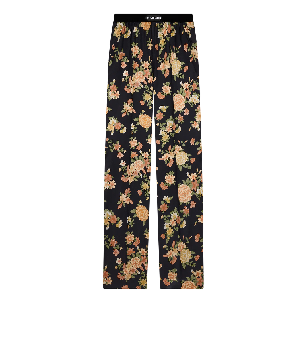 PANTALONI DEL PIGIAMA IN SETA CON STAMPA FLOREALE PANTALONI DEL PIGIAMA IN SETA CON STAMPA FLOREALE