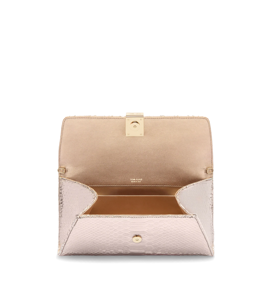 POCHETTE NOBILE IN PITONE STAMPATO LAMINATO POCHETTE NOBILE IN PITONE STAMPATO LAMINATO
