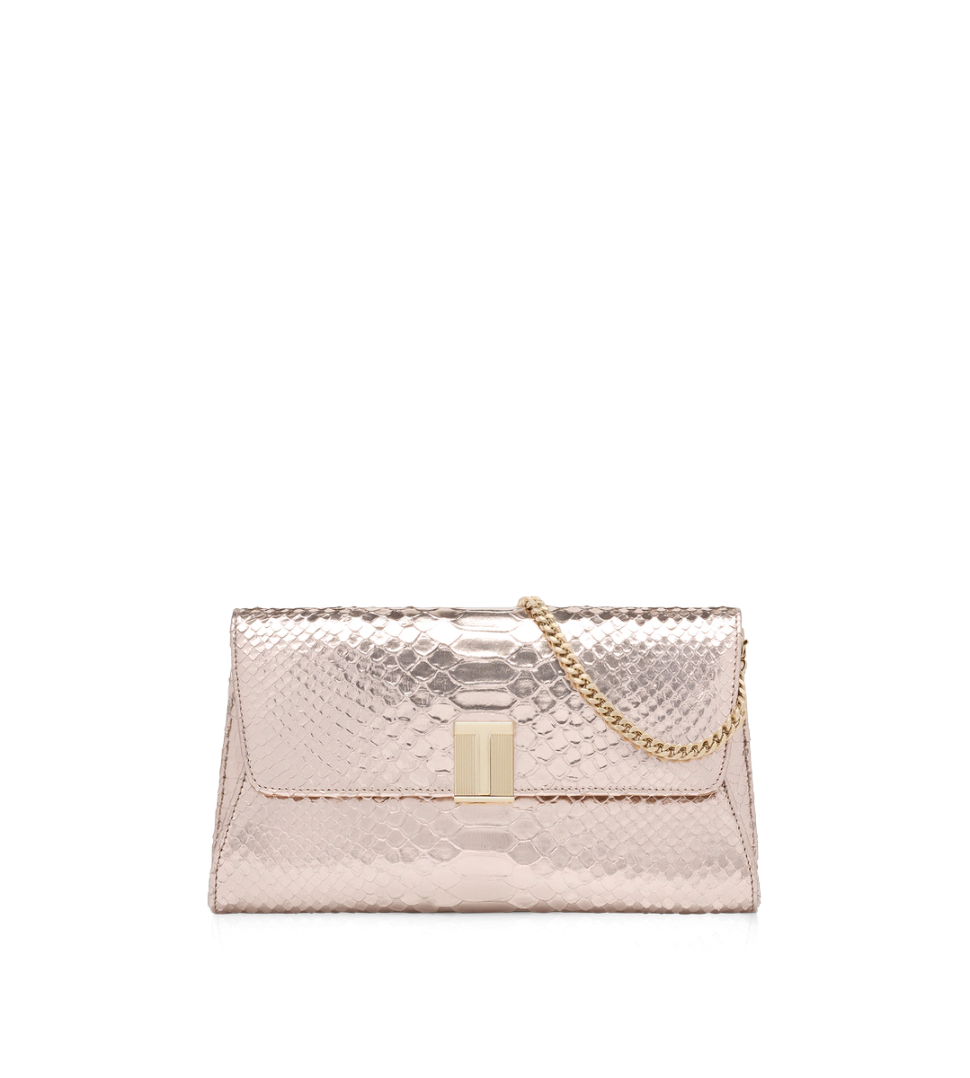 POCHETTE NOBILE IN PITONE STAMPATO LAMINATO POCHETTE NOBILE IN PITONE STAMPATO LAMINATO