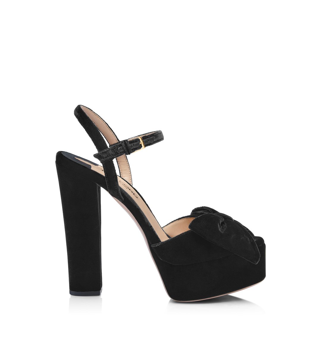 SANDALO BRIGITTE CON PLATFORM IN VELLUTO SANDALO BRIGITTE CON PLATFORM IN VELLUTO