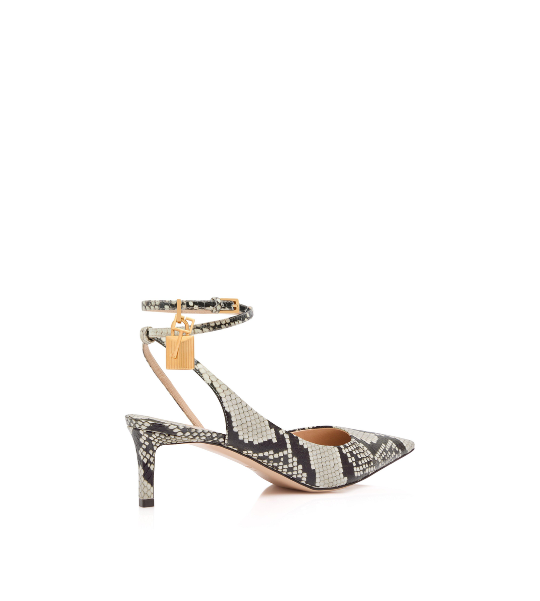 SLINGBACK CON LUCCHETTO IN PITONE STAMPATO SLINGBACK CON LUCCHETTO IN PITONE STAMPATO
