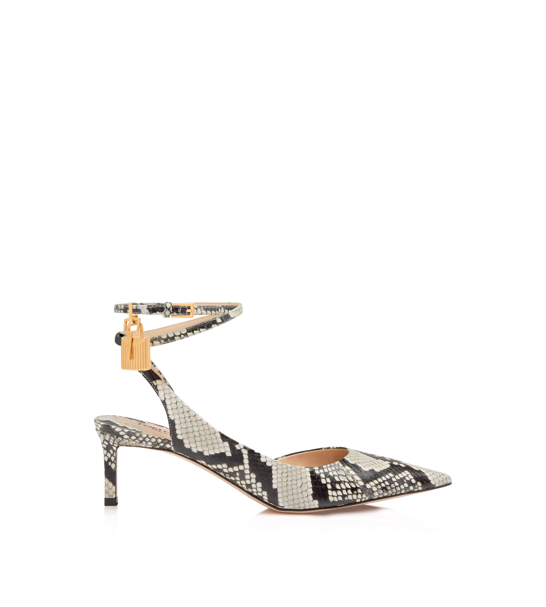 SLINGBACK CON LUCCHETTO IN PITONE STAMPATO SLINGBACK CON LUCCHETTO IN PITONE STAMPATO