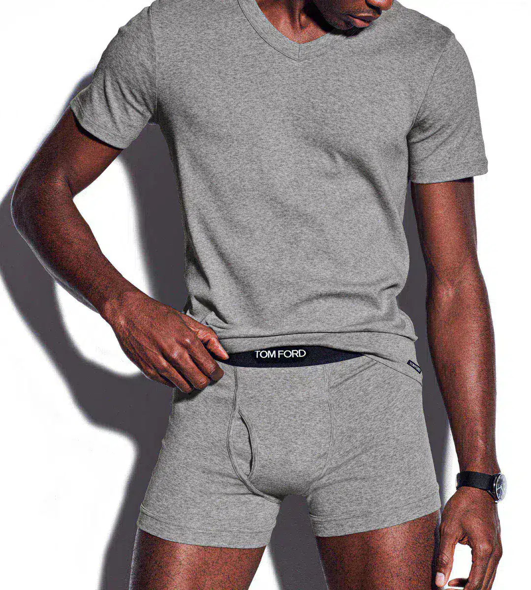 T-SHIRT IN COTONE CON SCOLLO A V T-SHIRT IN COTONE CON SCOLLO A V